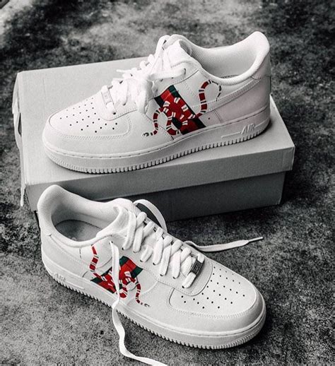 nike air force 1 gucci snake|nike air force 1 low gucci.